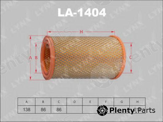  LYNXauto part LA1404 Air Filter