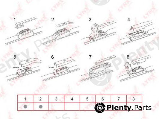  LYNXauto part XF330 Wiper Blade