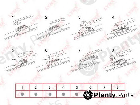  LYNXauto part XF350 Wiper Blade
