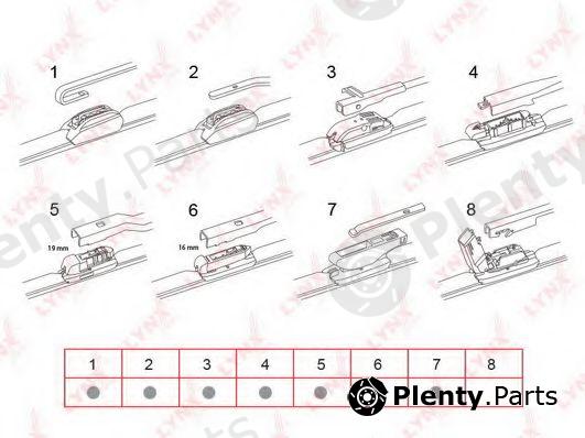  LYNXauto part XF380 Wiper Blade