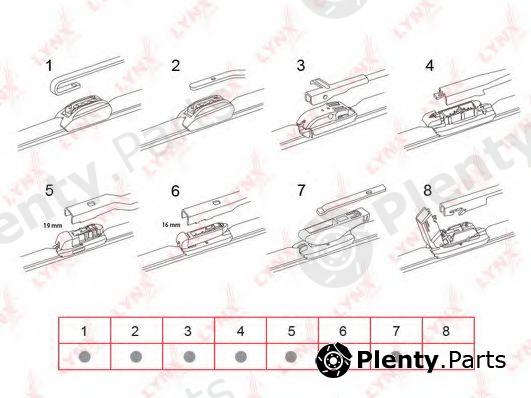  LYNXauto part XF750 Wiper Blade