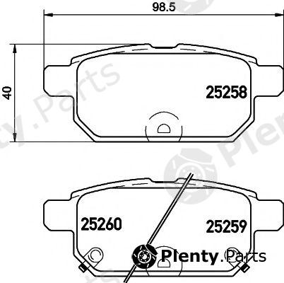  TEXTAR part 2525801 Brake Pad Set, disc brake