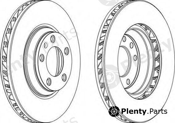  FERODO part DDF1408LC-1 (DDF1408LC1) Brake Disc
