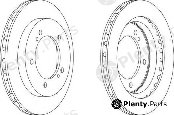  FERODO part DDF1687 Brake Disc