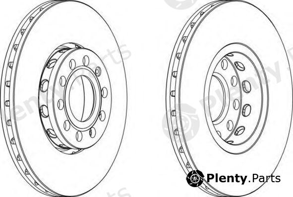  FERODO part DDF1706 Brake Disc