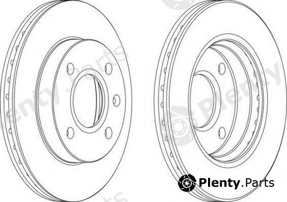  FERODO part DDF766 Brake Disc