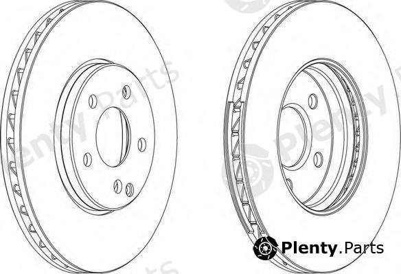  FERODO part DDF1638 Brake Disc