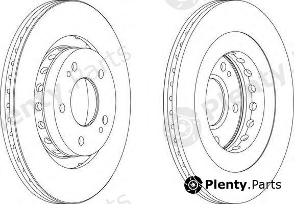  FERODO part DDF1642 Brake Disc