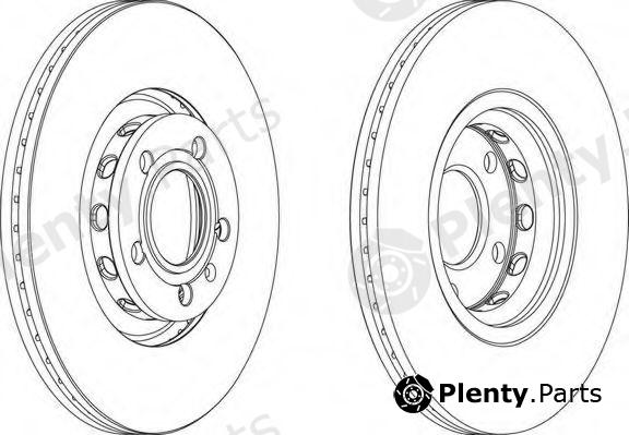  FERODO part DDF1707 Brake Disc