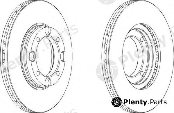  FERODO part DDF389 Brake Disc