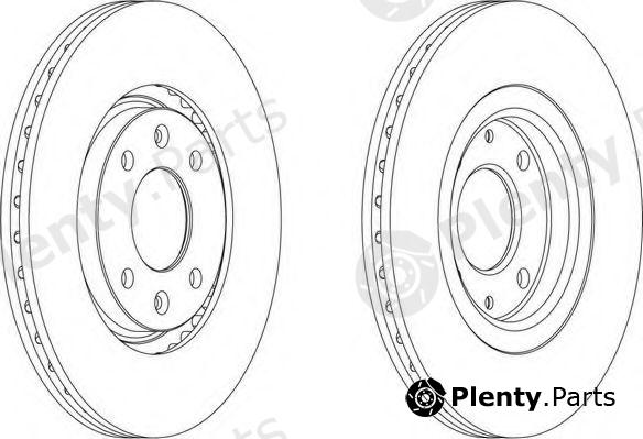  FERODO part DDF489 Brake Disc