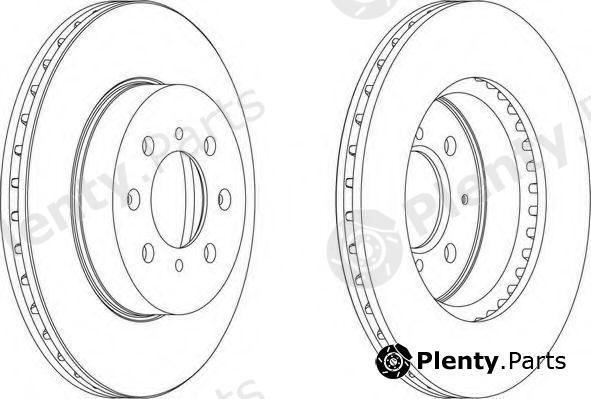  FERODO part DDF492 Brake Disc