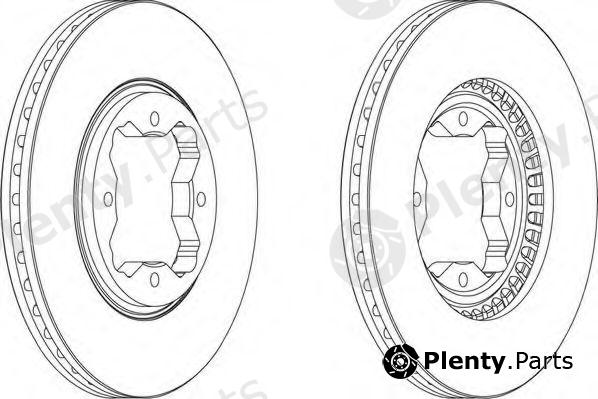  FERODO part DDF494 Brake Disc