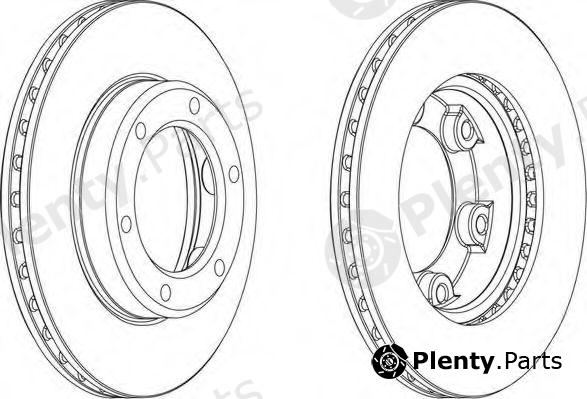  FERODO part DDF701 Brake Disc
