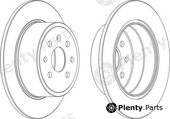  FERODO part DDF814 Brake Disc