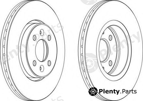 FERODO part DDF1124C-1 (DDF1124C1) Brake Disc