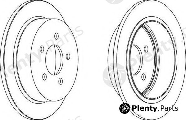  FERODO part DDF1186 Brake Disc