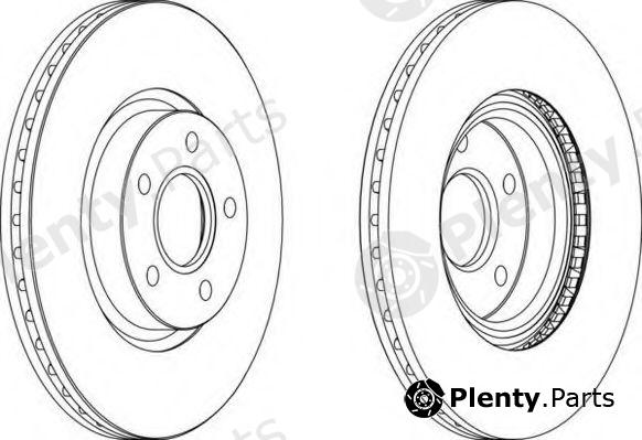  FERODO part DDF1225 Brake Disc