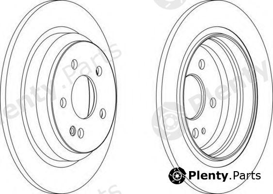  FERODO part DDF1234C-1 (DDF1234C1) Brake Disc