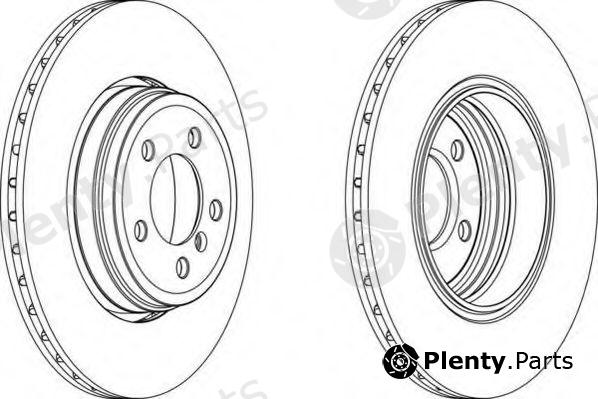  FERODO part DDF1247 Brake Disc