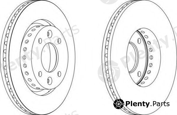  FERODO part DDF1397 Brake Disc