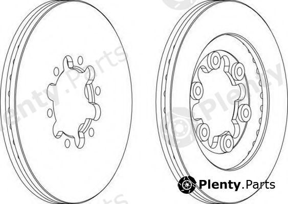  FERODO part DDF1398 Brake Disc
