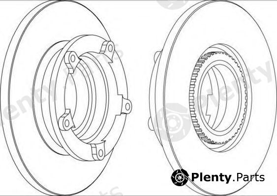  FERODO part DDF1573 Brake Disc