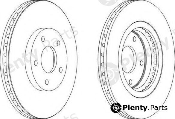  FERODO part DDF1589 Brake Disc