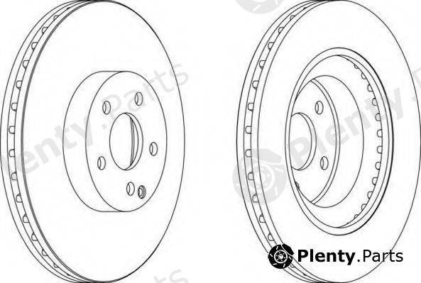  FERODO part DDF1595 Brake Disc