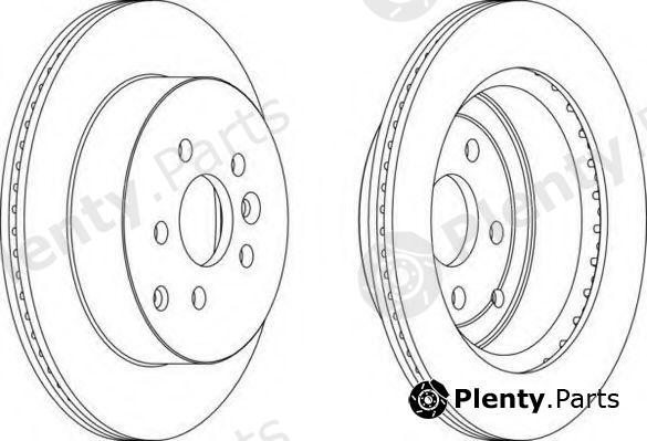  FERODO part DDF1609 Brake Disc