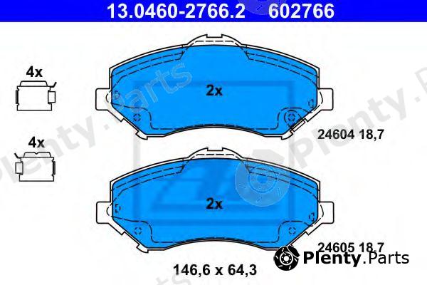  ATE part 13.0460-2766.2 (13046027662) Brake Pad Set, disc brake