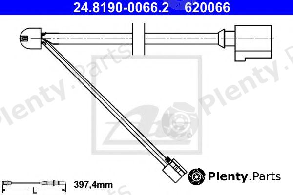  ATE part 24.8190-0066.2 (24819000662) Warning Contact, brake pad wear