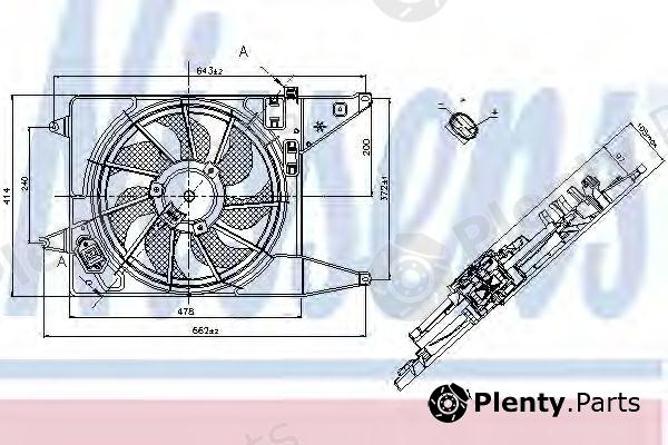  NISSENS part 85710 Fan, radiator