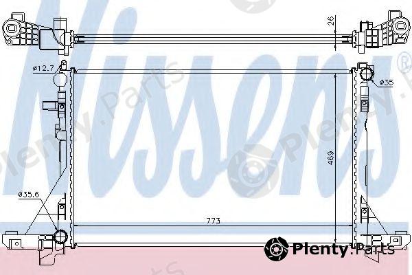  NISSENS part 630733 Radiator, engine cooling