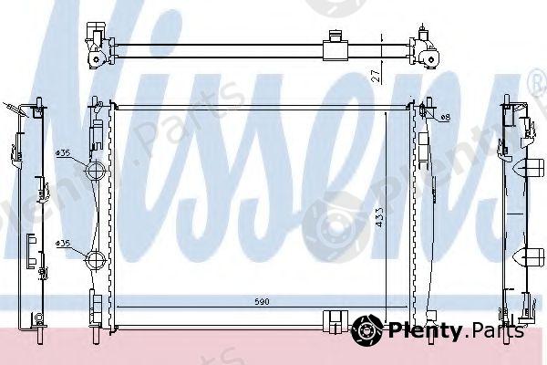  NISSENS part 67367 Radiator, engine cooling