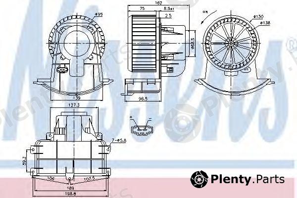  NISSENS part 87033 Interior Blower