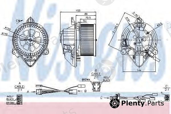  NISSENS part 87050 Interior Blower