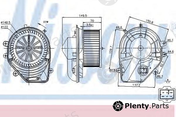  NISSENS part 87060 Interior Blower