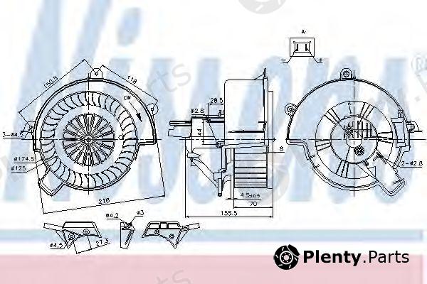  NISSENS part 87083 Interior Blower