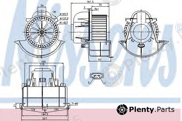  NISSENS part 87139 Interior Blower