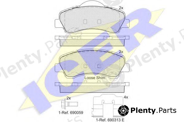  ICER part 182131 Brake Pad Set, disc brake