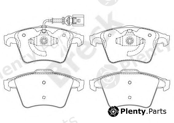  BRECK part 237460070310 Brake Pad Set, disc brake
