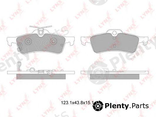  LYNXauto part BD-7600 (BD7600) Brake Pad Set, disc brake