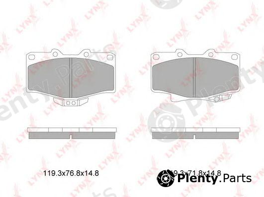  LYNXauto part BD-7603 (BD7603) Brake Pad Set, disc brake