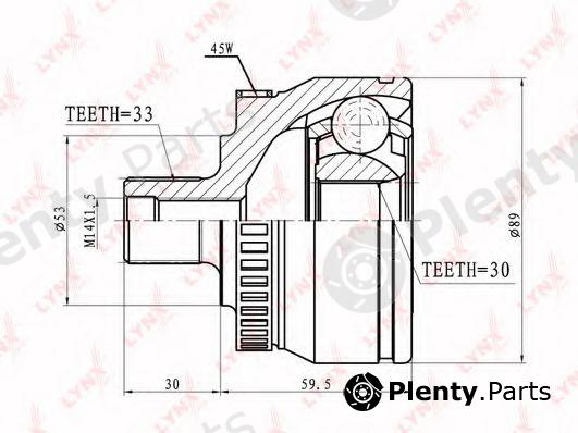  LYNXauto part CO-8029A (CO8029A) Joint Kit, drive shaft