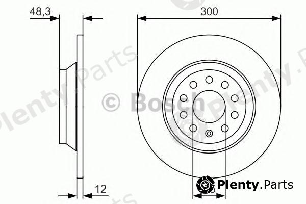  BOSCH part 0986479V01 Brake Disc