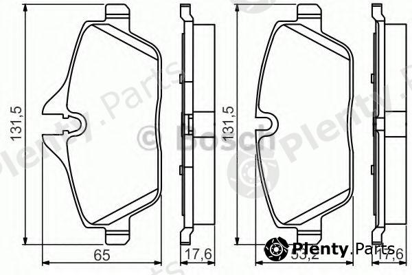  BOSCH part 0986495251 Brake Pad Set, disc brake