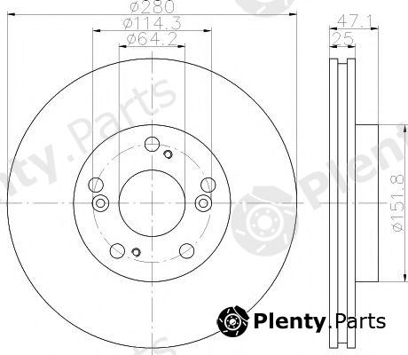  TEXTAR part 92146603 Brake Disc
