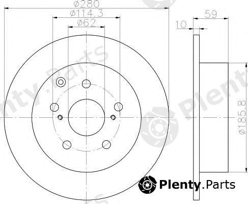 TEXTAR part 92168103 Brake Disc