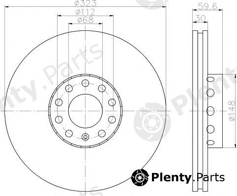 TEXTAR part 92122103 Brake Disc